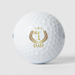 Classic Gold Wreath #1 Vater Vathers Day Geschenk Golfball