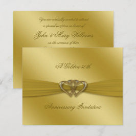 Classic Golden 50. Hochzeitstag Einladung