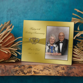 Classic Golden 50 Jahre Foto Plaque Fotoplatte