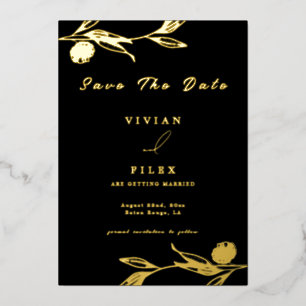 Classic Golden Mini floral Enregistrer La Carte Da