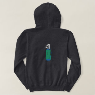 Classic Golf Bag Stickerei Design Bestickter Hoodie