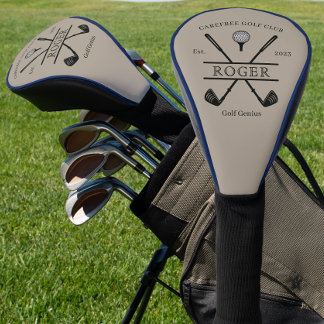 Classic Golf Club Blue Piping Golf Headcover