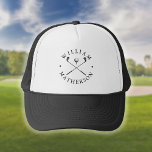 Classic Golf Clubs Individuelle Name Golfer Truckerkappe<br><div class="desc">Personalisieren Sie den Namen,  um ein klassisches und stilvolles Golfgeschenk zu schaffen. Ideal für Privatpersonen,  Golfclubs und als Geschenk für Firmen. Entwickelt von Thisisnotme©</div>