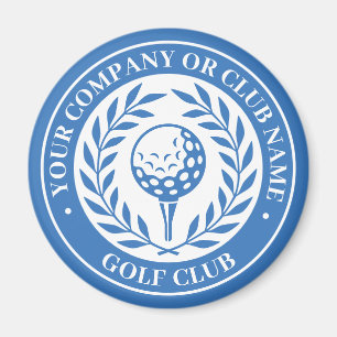 Classic Golf Personalisiert Name Blue Magnet