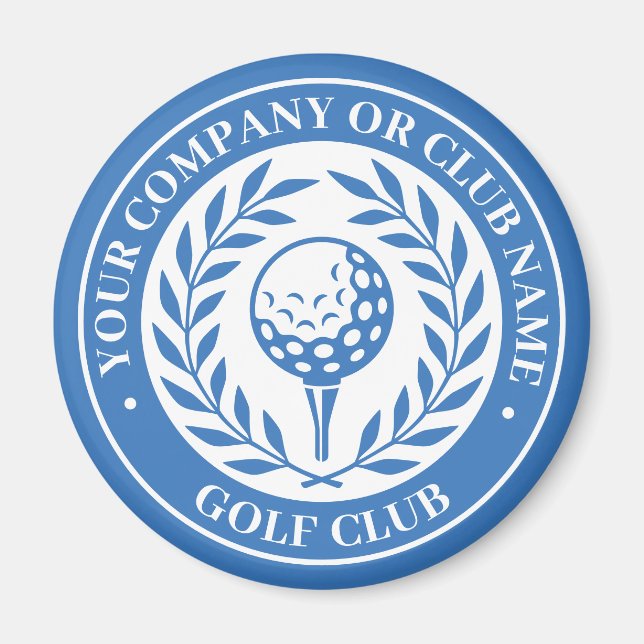 Classic Golf Personalisiert Name Blue Magnet (Vorne)