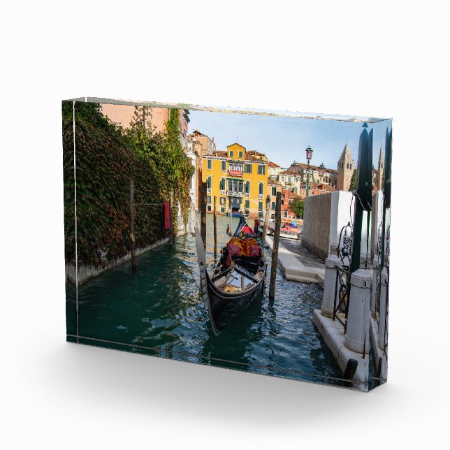 Classic Gondola Mooring in Venice Fotoblock (Rechts)