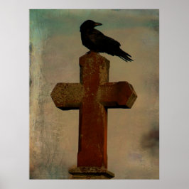Classic Goth Crow Poster