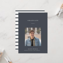 Classic Graduation Photo Card | Announcement