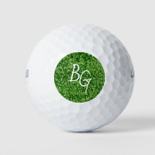 Classic Green Golf Grass Mit Monogramm Custom Golfball