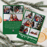 Classic Green Merry Christmas Vertical 8 Foto Feiertagskarte<br><div class="desc">Feiern Sie die Saison mit dieser einzigartigen, klassisch grünen Merry Christmas Vertikal 8-Foto-Urlaubskarte mit einer Touch Vintagen Charmes. Das minimalistische Design zeigt eine elegante grün-weiße Farbpalette, die den gemütlichen Geist des Winters widerspiegelt. Seine moderne und lustige Anziehungskraft, gepaart mit der traditionellen Formulierung, schafft ein perfektes Gleichgewicht zwischen Kühnheit und Klasse....</div>