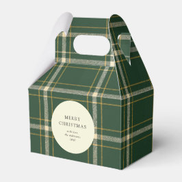 Classic Green Plaid Holiday Cookie Geschenkschachtel