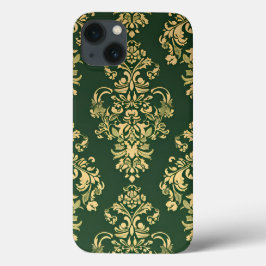 Classic Green Rokoko Ornamentation Case-Mate iPhone Hülle