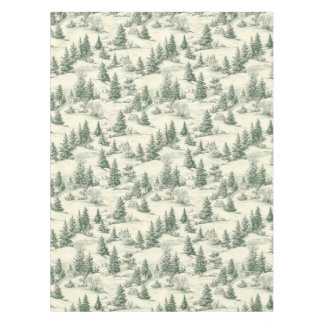 Classic Green und Cream Toile Französisch Weihnach Tischdecke