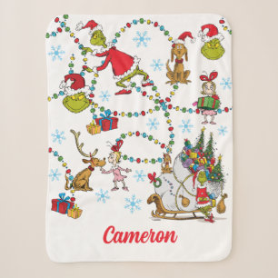 Classic Grinch Grinch & Max mit Sleigh Sherpadecke