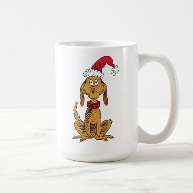 Classic Grinch | Max. Weihnachtsmannmütze Kaffeetasse (Rechts)