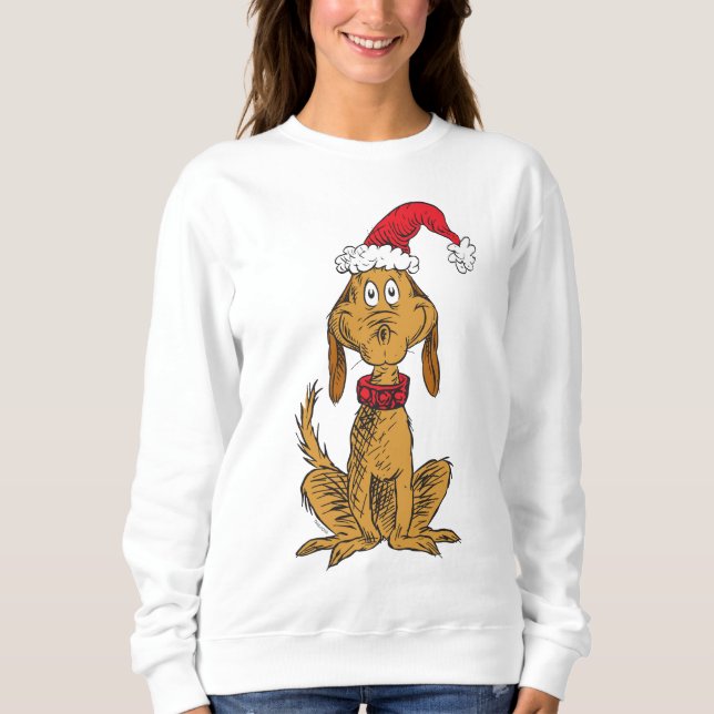 Classic Grinch | Max. Weihnachtsmannmütze Sweatshirt (Vorderseite)