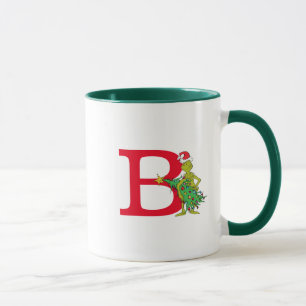 Classic Grinch Naughty Monogram B Tasse
