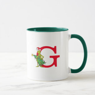 Classic Grinch   Naughty Monogram G Tasse