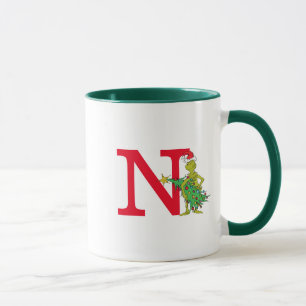 Classic Grinch   Naughty Monogram N Tasse