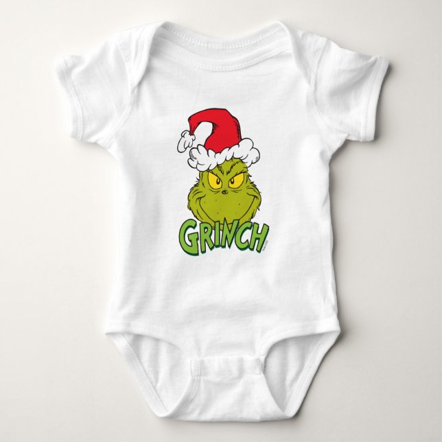Classic Grinch | Naughty oder Nice Baby Strampler (Vorderseite)