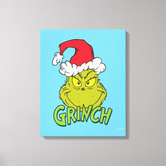 Classic Grinch | Naughty oder Nice Leinwanddruck (Vorderseite)