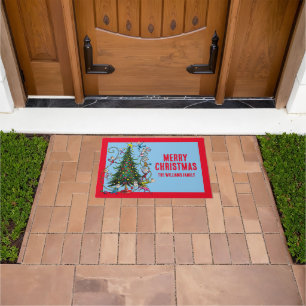 Classic Grinch Weihnachtsbaum Fußmatte