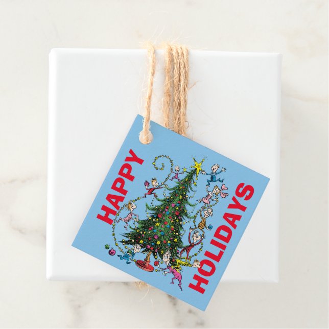 Classic Grinch | Weihnachtsbaum Geschenkanhänger (Beispiel)