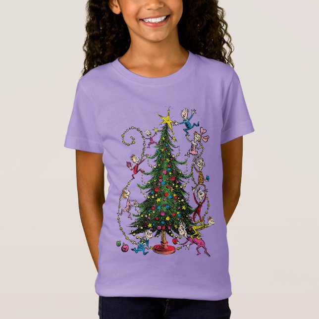 Classic Grinch | Weihnachtsbaum T-Shirt (Vorderseite)