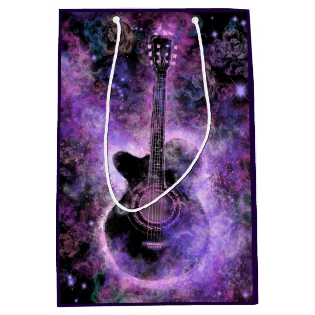 Classic Guitar Gift Bag Mittlere Geschenktüte (Vorderseite)