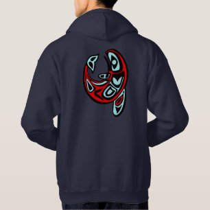 Classic Haida Orca Totem Tattoo Killer Whale Kunst Hoodie