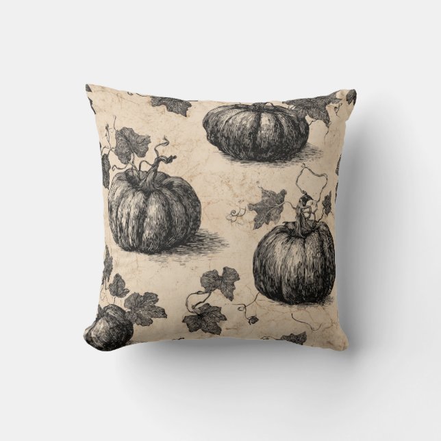 Classic Halloween Pumpkins Kissen (Vorderseite)