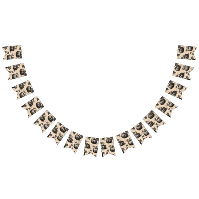 Classic Halloween Pumpkins Wimpelkette (Alle)