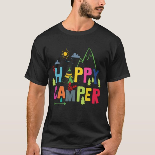Classic Happy Camper T-Shirt (Vorderseite)