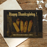 Classic Happy Thanksgiving Hanging Ohren von Mais