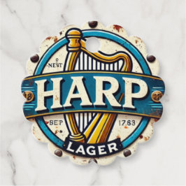 Classic Harp Lager Beer Logo Round Geschenkanhänger