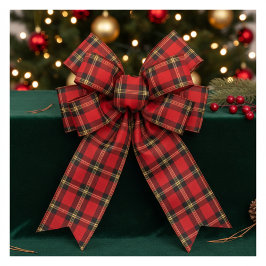 Classic Holiday Plaid Satinband