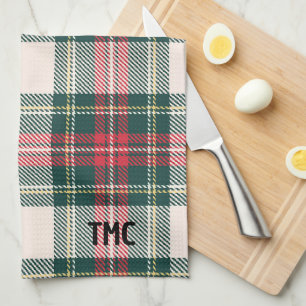 Classic Holiday Tartan Karierte Ursprünge Festsock Geschirrtuch