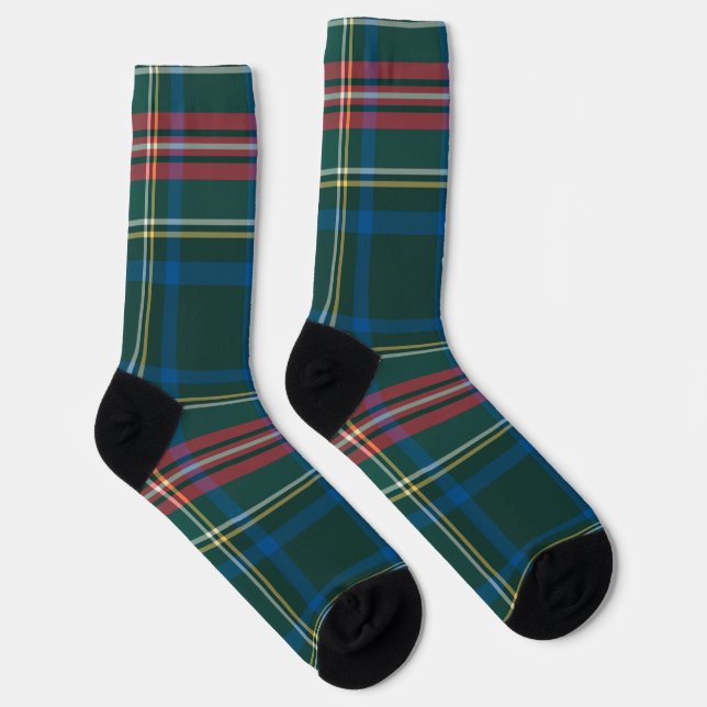 Classic Holiday Tartan Kariertes Weihnachtsfest Socken (Rechts)