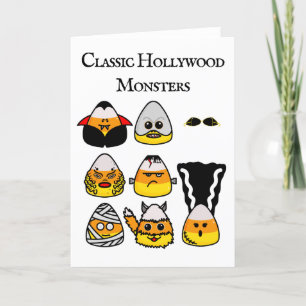 Classic Hollywood Monsters Candy Corn Carte de vac