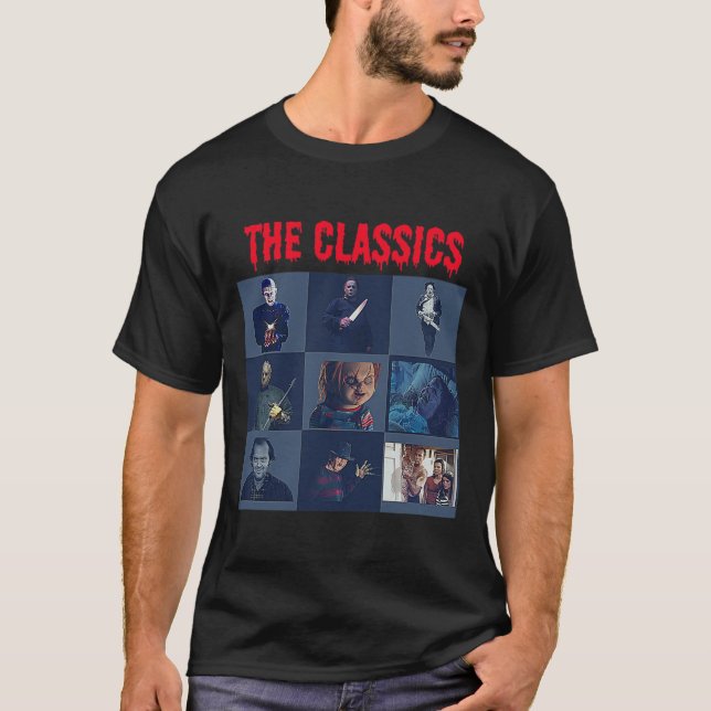 Classic Horror Film Halloween ScaryT-Shirt T-Shir T-Shirt (Vorderseite)