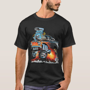 Classic Hotrod Fifties Style Gasser Drag Racing T-Shirt