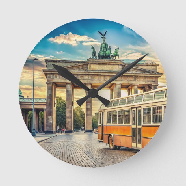 Classic Interior Zuhause Clock Runde Wanduhr (Vorderseite)