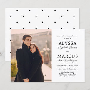 Classic Invite Wedding Probe Dinner Verlobung Einladung