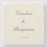 Classic Ivory Script Elegant Wedding Individuelle