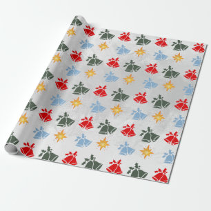 Classic Jingle Bell Star Weihnachten Geschenkpapier