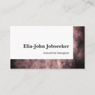 Classic Job Seeker Einfach Minimalistischer Roter  Visitenkarte