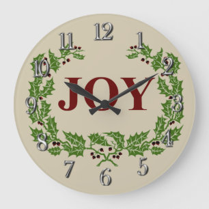 CLASSIC JOY HOLLY AND BERRIES WRATH PATTERN GROßE WANDUHR