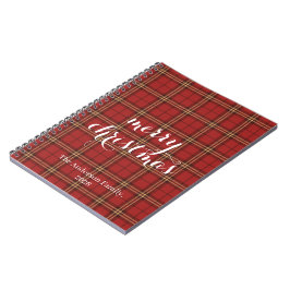 Classic Kariert Merry Christmas Festival - Notizblock