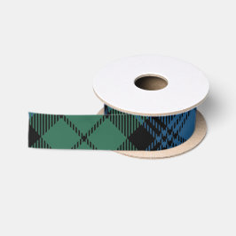 Classic Kariert Rustic Clan Campbell Green Tartan Satinband