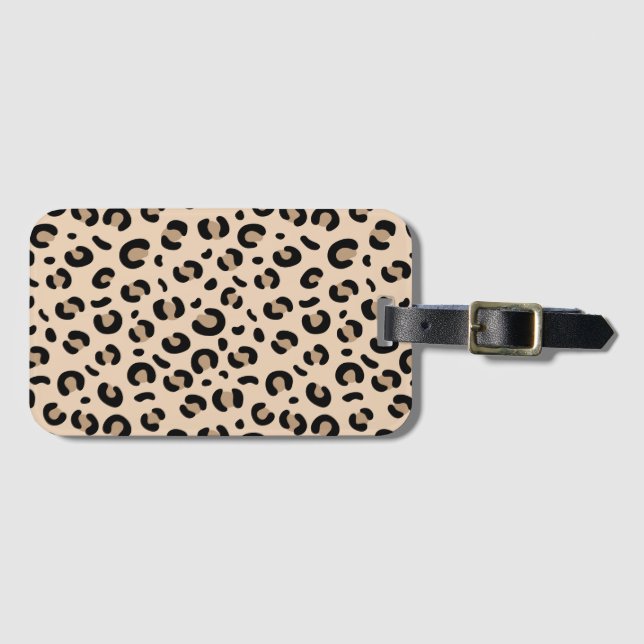 Classic Leopard Print Phone Case Stylish Animal Pa Gepäckanhänger (Vorderseite (Horizontal))